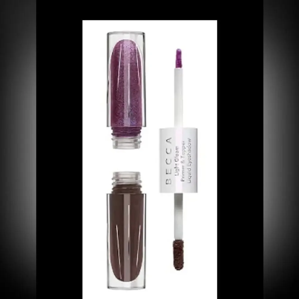 NWT becca light gleam liquid eye shadow primer and topper in shade laser